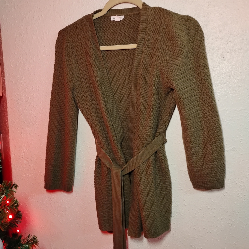 Like New! Westport Olive Green Cardigan Sweater X small